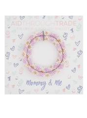 Lavender Floral Mommy & Me Bracelets