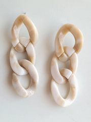 Neutral Chain Link Earrings