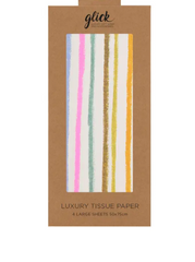 Multicolor Striped Tissue Paper