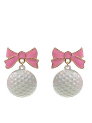Golf Bow Earrings
