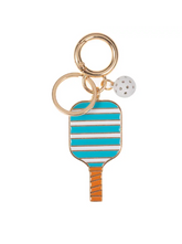 Pickleball Stripe Keychain
