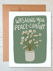 Peace and Comfort Greeting Card