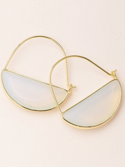 Prism Hoop Gold Earrings