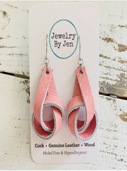 Pink Knot Earrings