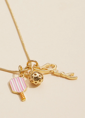 Pickleball Charm Necklace