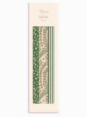 Pink & Green Floral Nail File Set