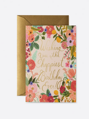 Happy Birthday Floral Card