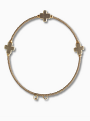 Mocha Cross Bangle