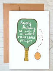 Pickleball Birthday Card