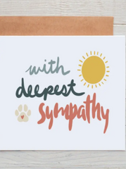 Pet Sympathy Card