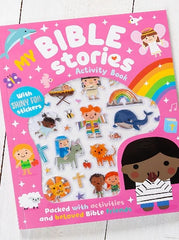 Pink Bible Stories Activity Book