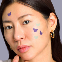Mint & Purple Butterfly Pimple Patches