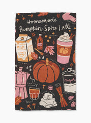 Pumpkin Spice Latte Tea Towel