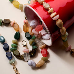 Organic Resin Bead Necklaces