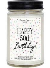 Happy 50th Birthday Candle