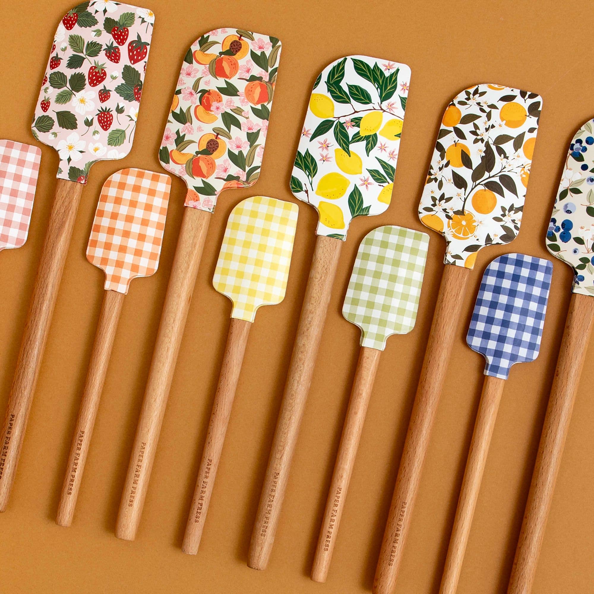 Peach Blossom Silicone Kitchen Spatulas