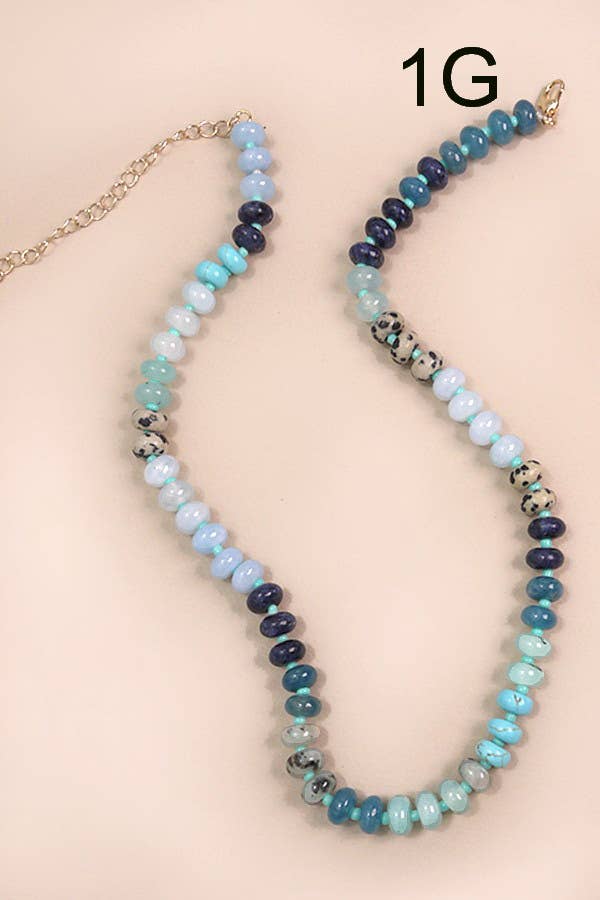 NATURAL AGATE GLASS Necklace