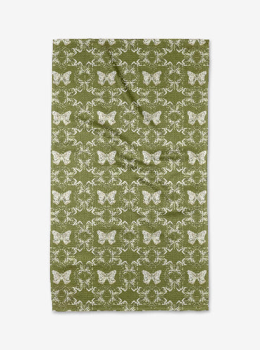 Geometric Butterflies Tea Towel