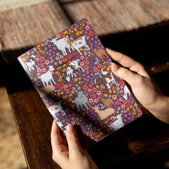 Goats & Flowers Stitched Notebook