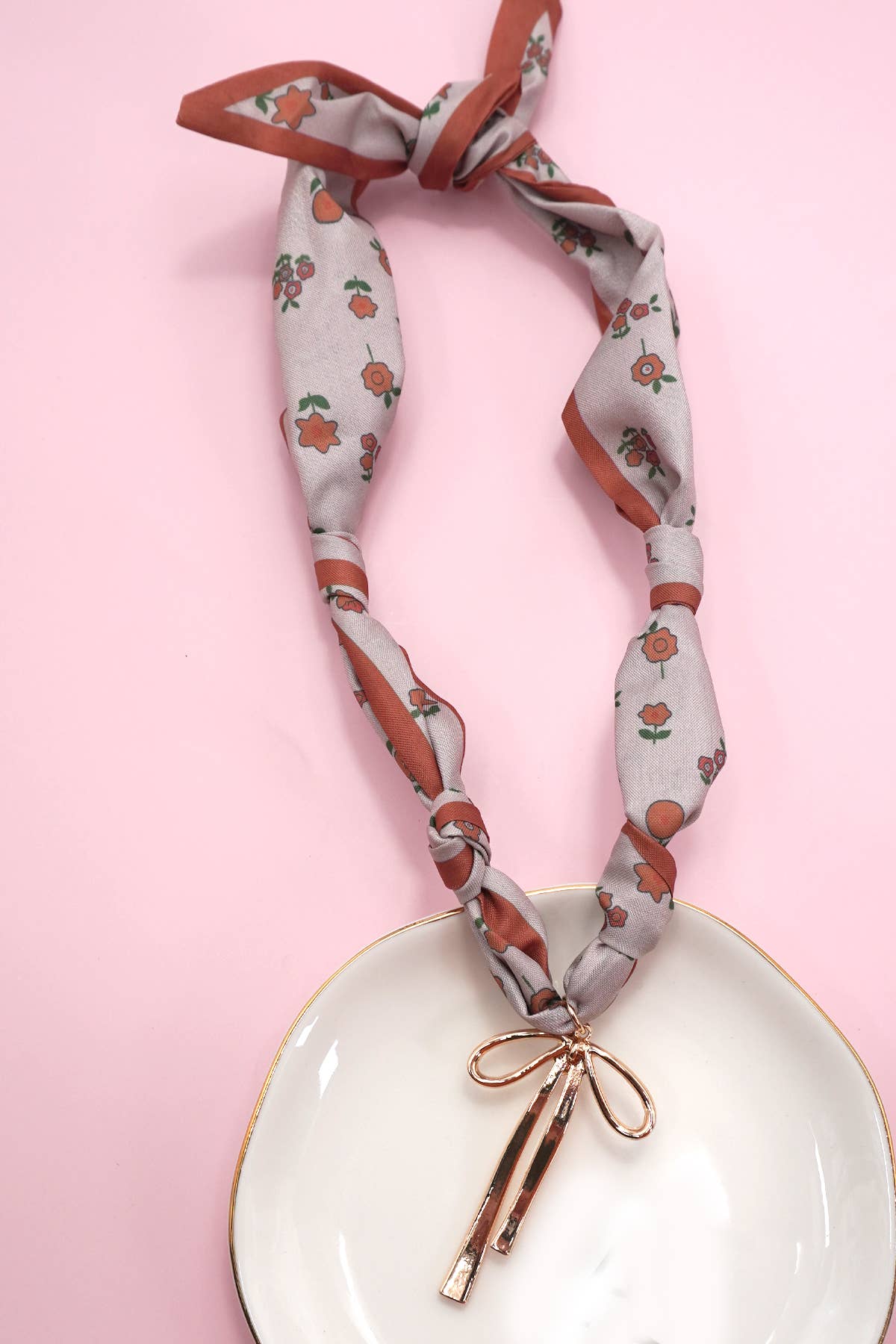 HANDMADE SCARF CHARM NECKLACE