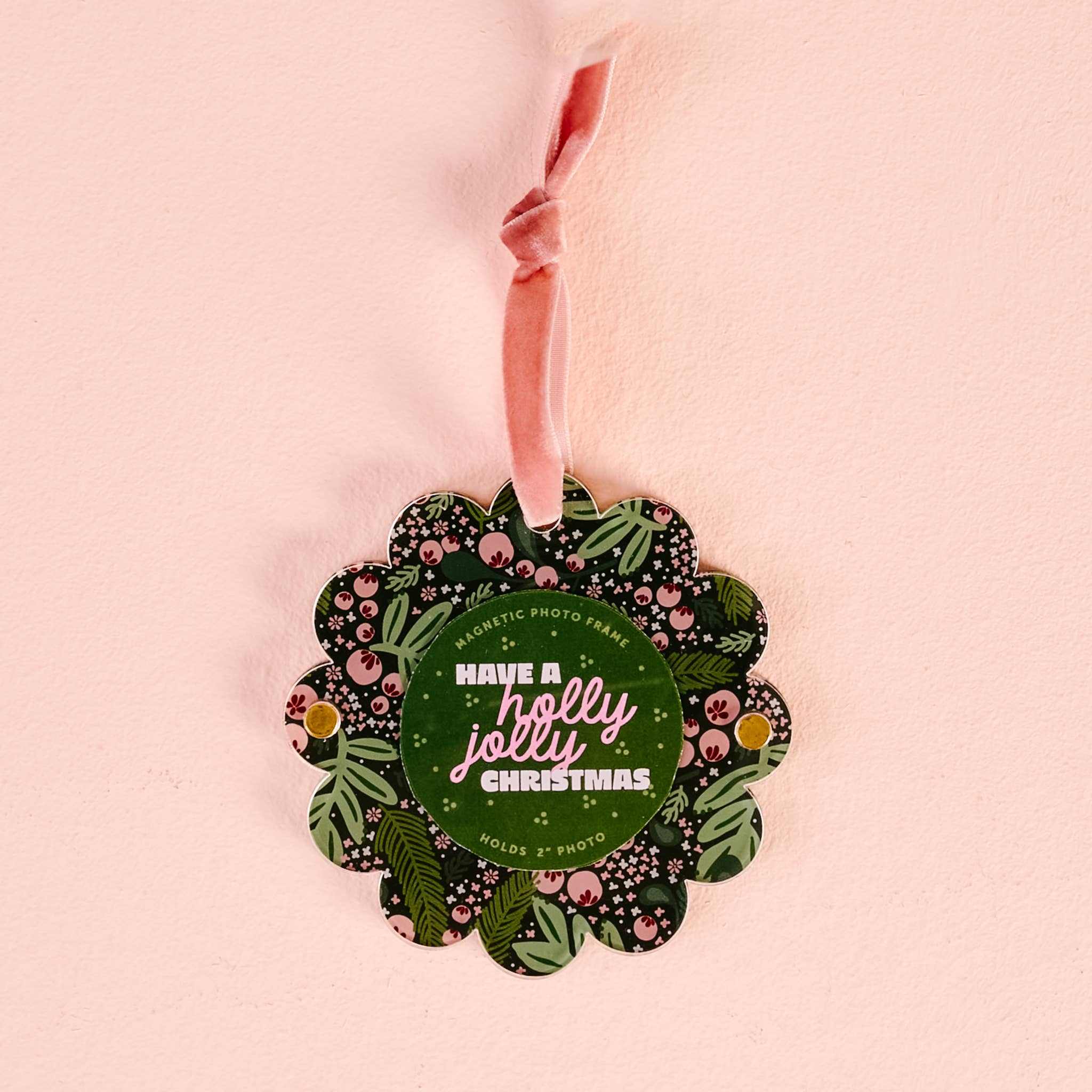 Jolly Berry Picture Frame Ornament