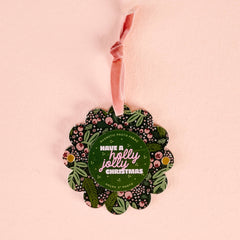 Jolly Berry Picture Frame Ornament