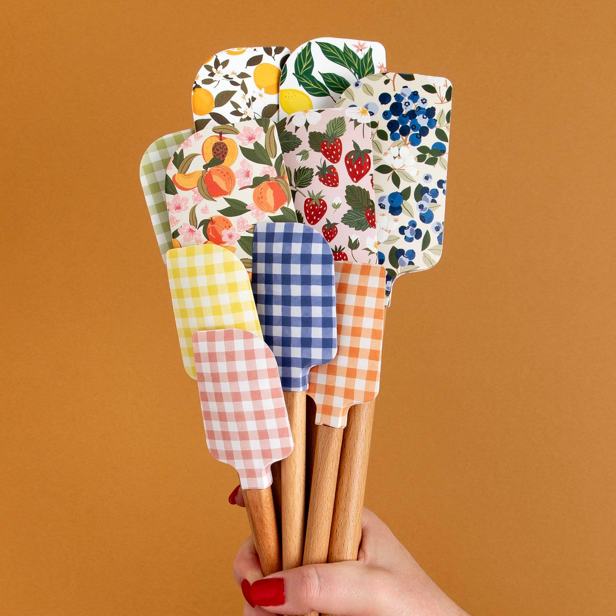 Peach Blossom Silicone Kitchen Spatulas