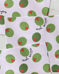 Olive You Dishcloth Set