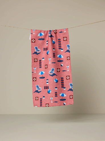 Geo Beach Day Bar Towel
