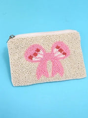 Pink Bow Pouch