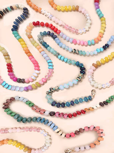 NATURAL AGATE GLASS Necklace