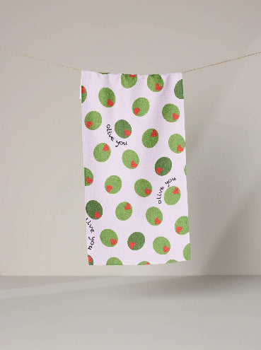 Olive You Bar Towel
