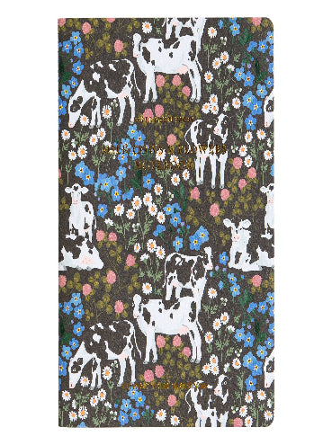 Milk Cows & Flowers Stitched Notebook