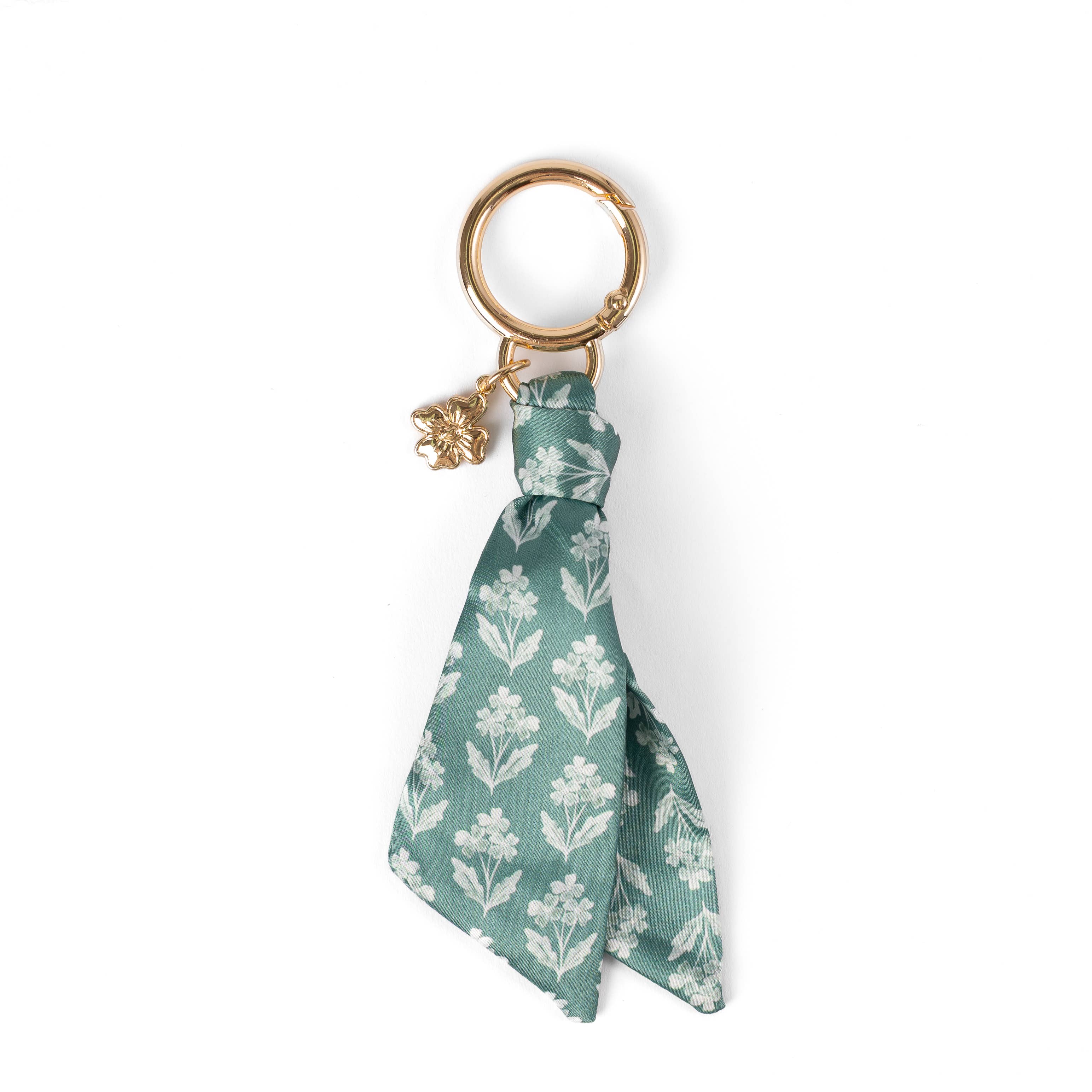 Floral Satin Keychain