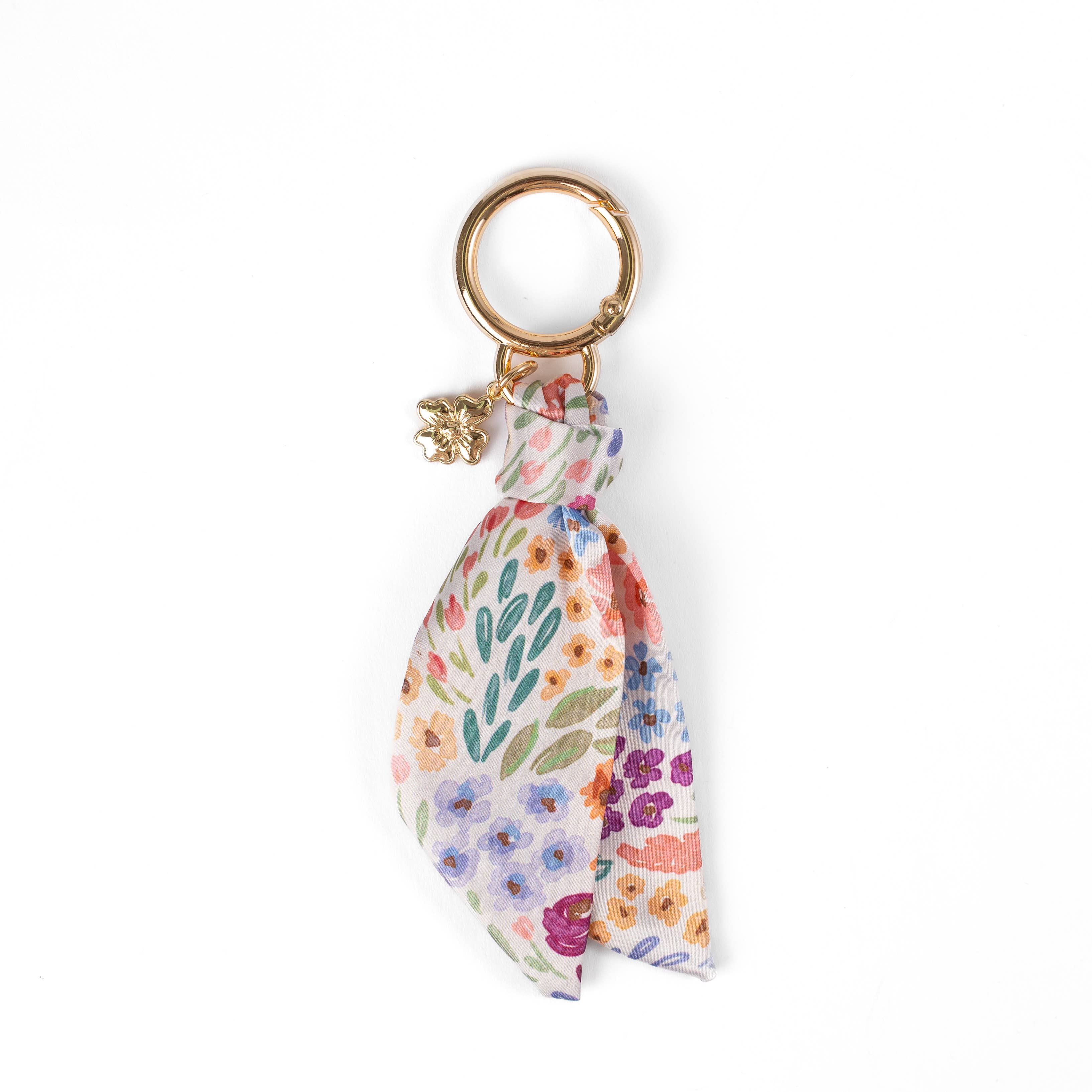 Floral Satin Keychain