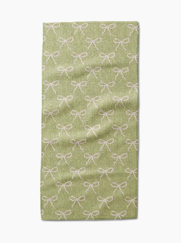 Lattice Bows Bar Towel