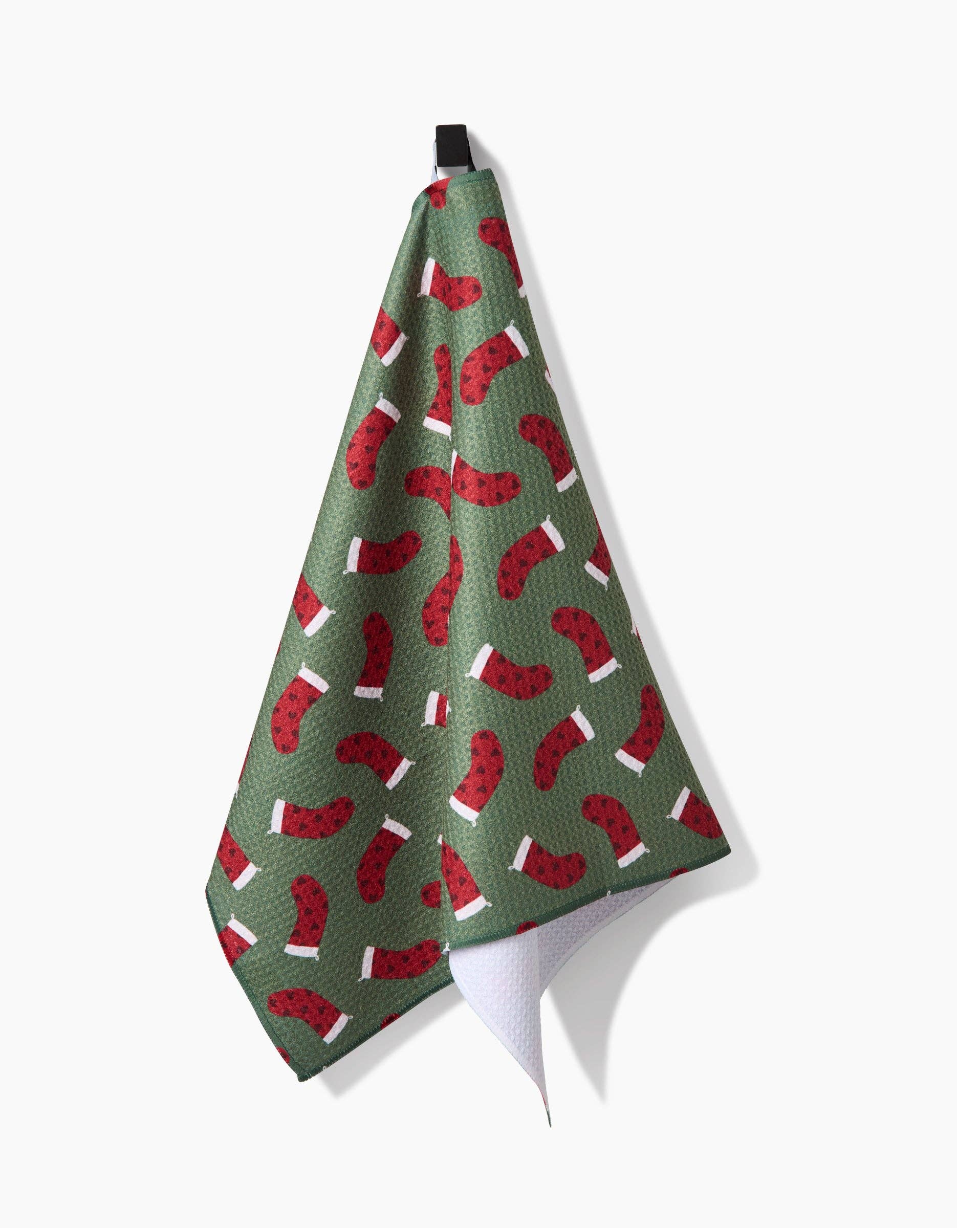 Heart Stockings Tea Towel