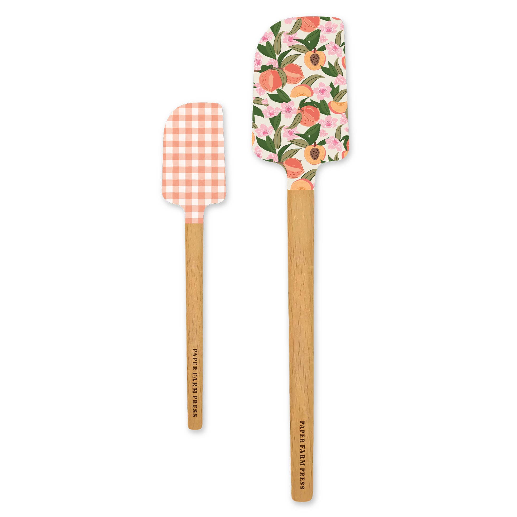 Peach Blossom Silicone Kitchen Spatulas