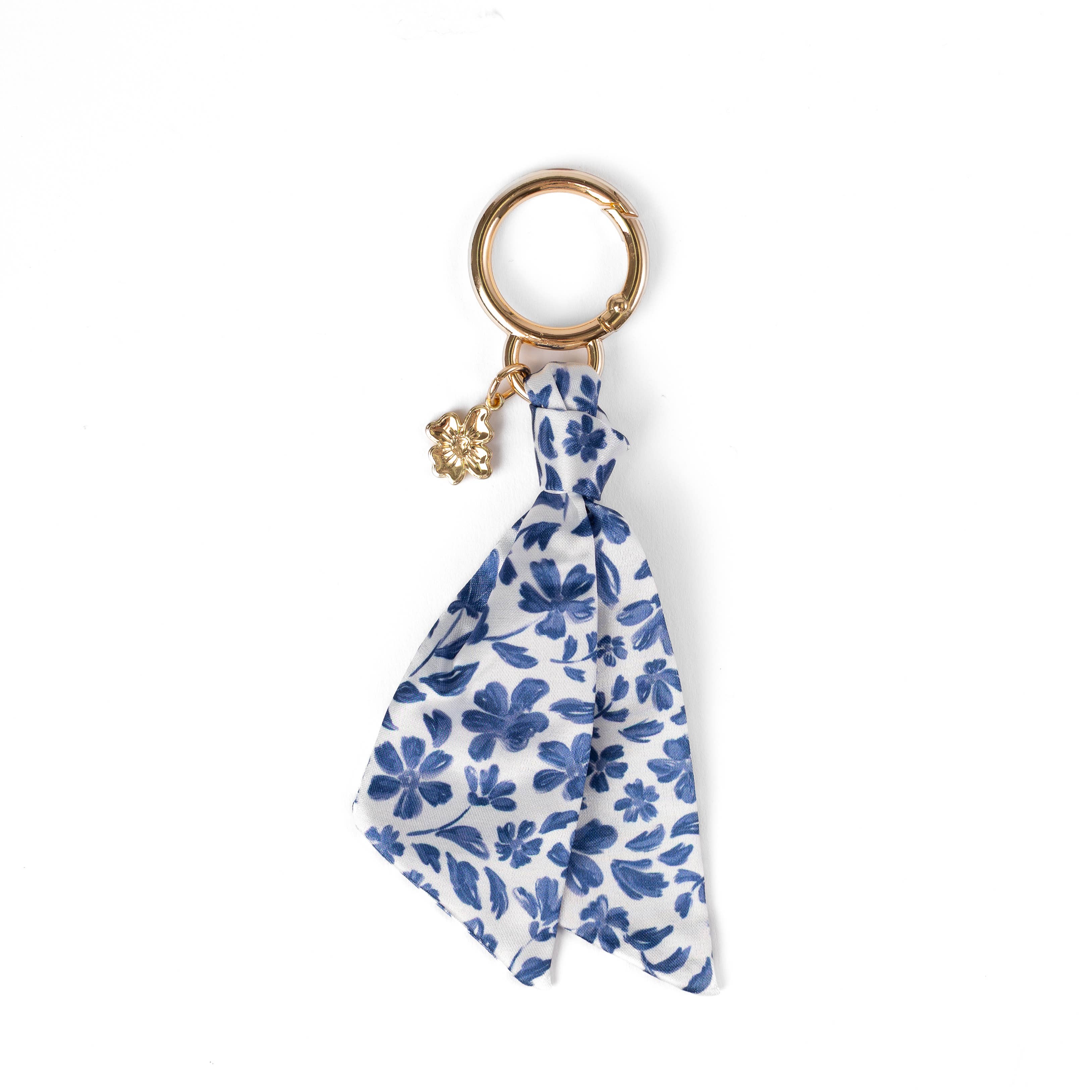 Floral Satin Keychain