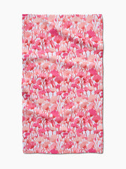 Pink Florals Tea Towel