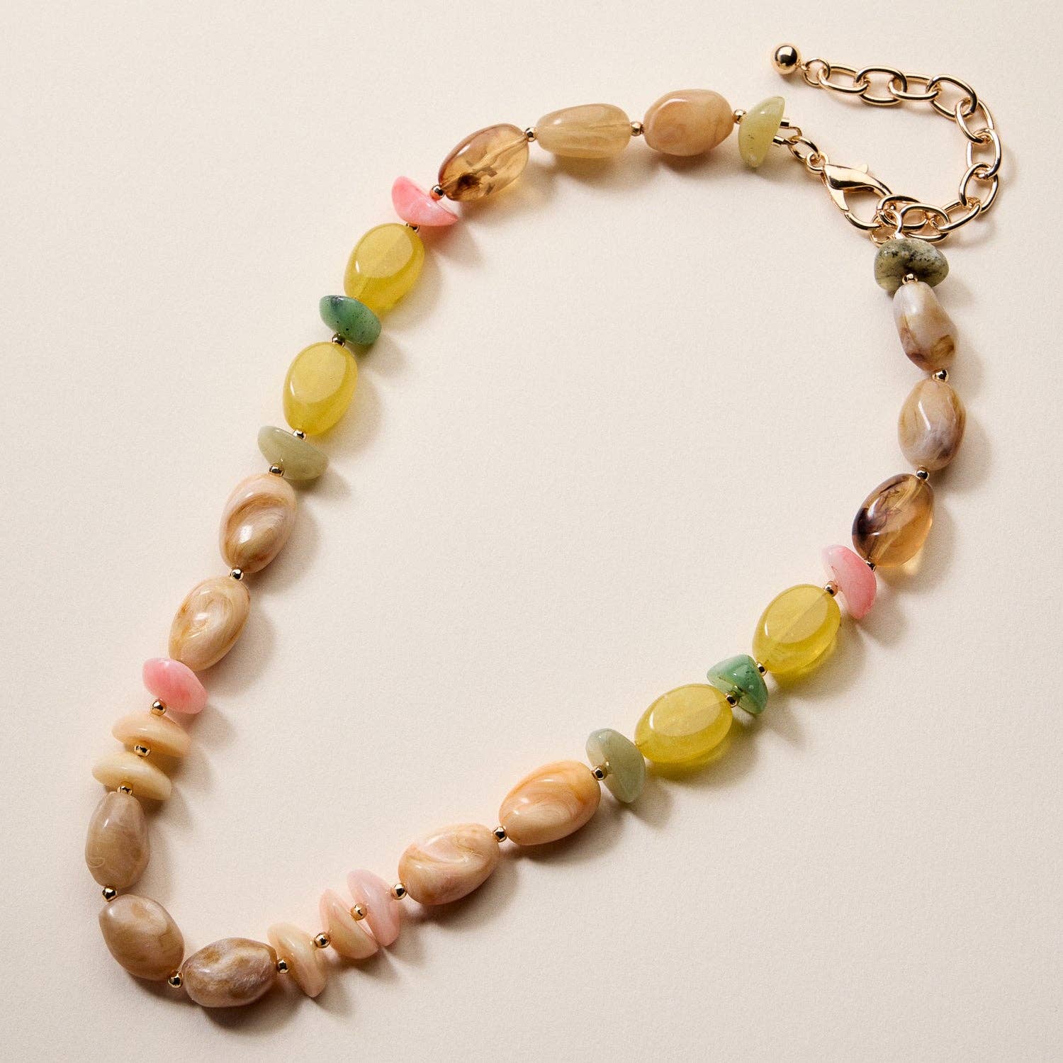 Organic Resin Bead Necklaces