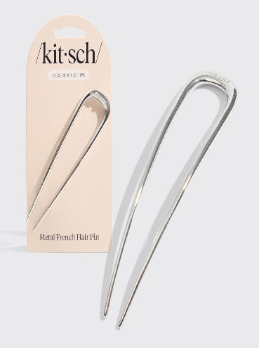 French Silver Hair Pin