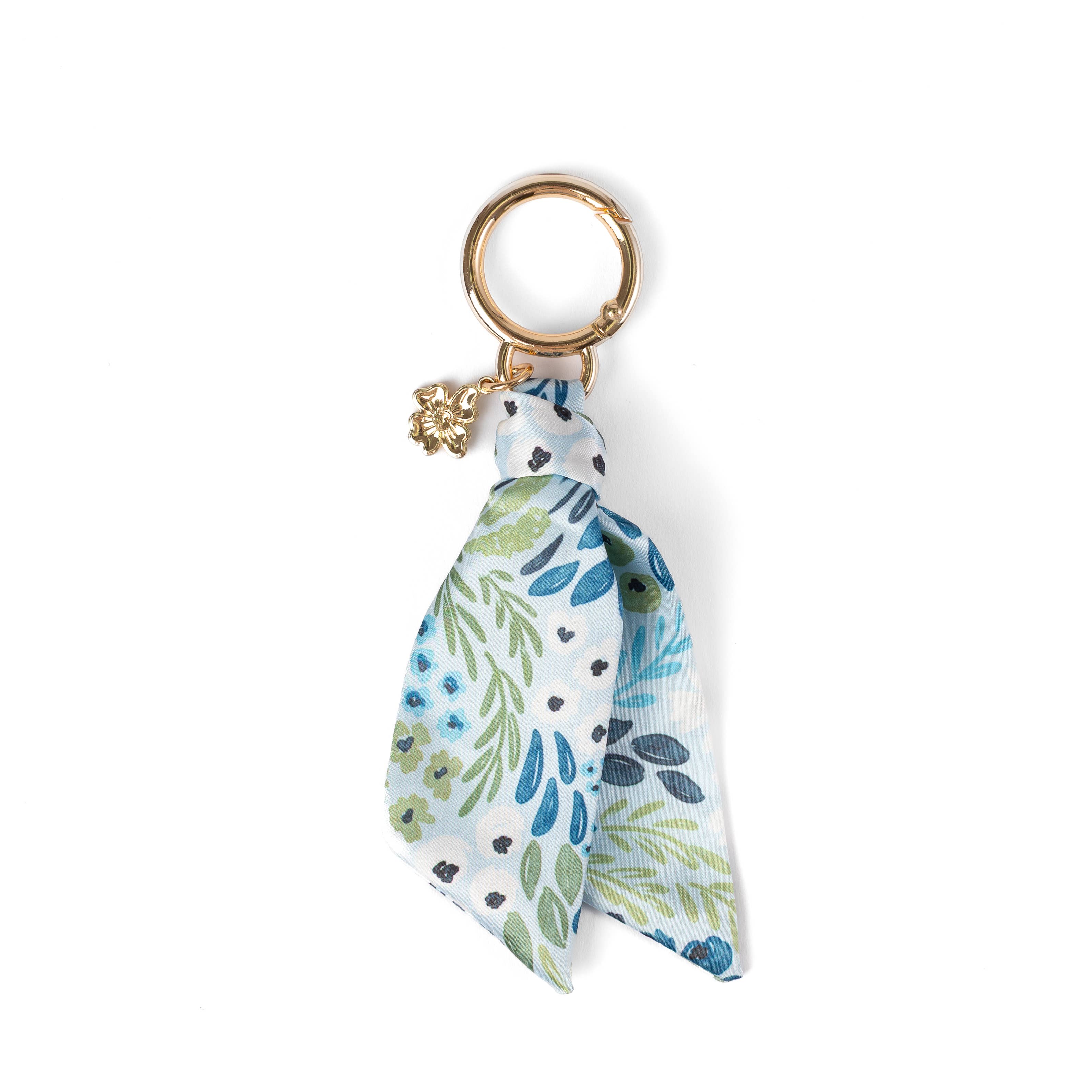 Floral Satin Keychain