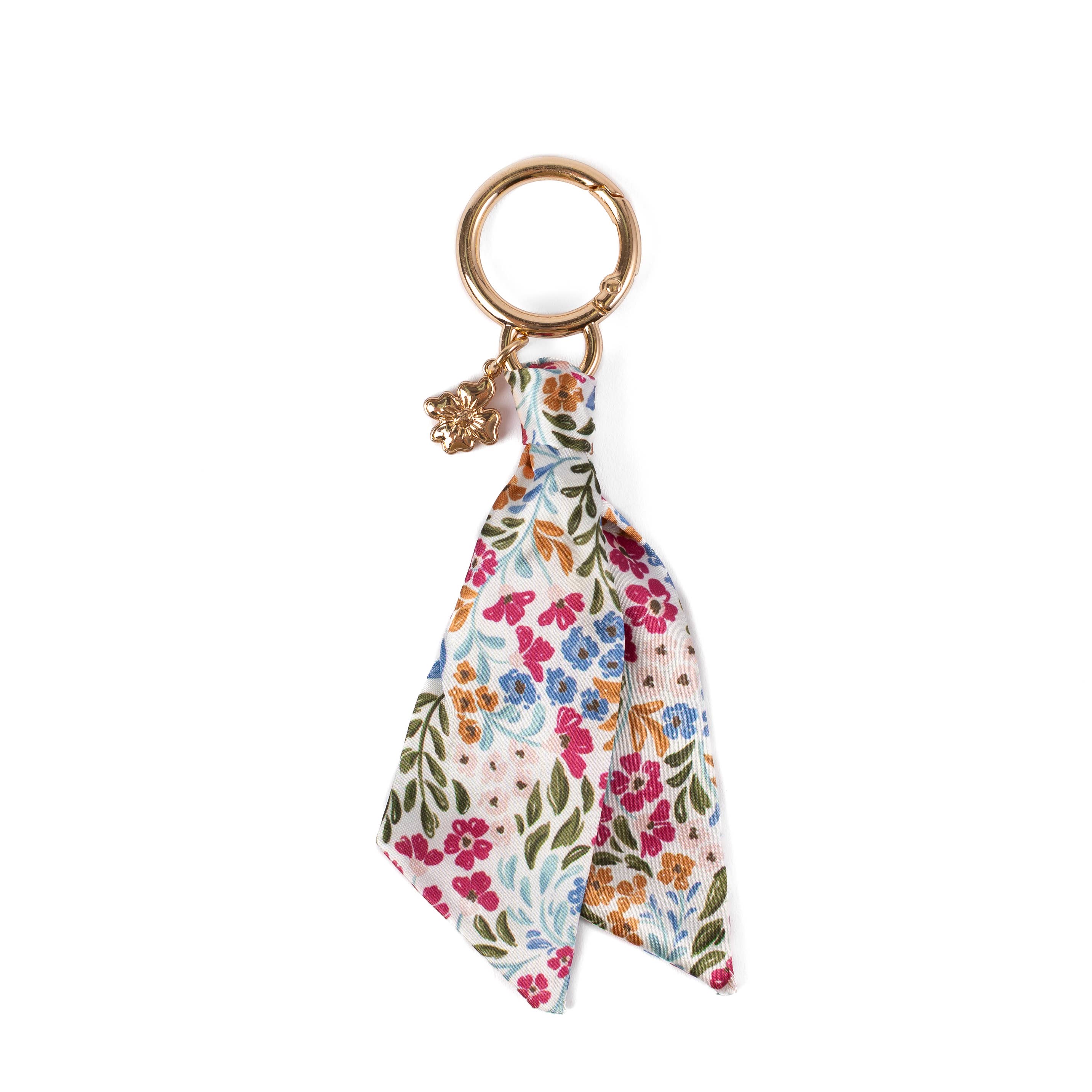 Floral Satin Keychain