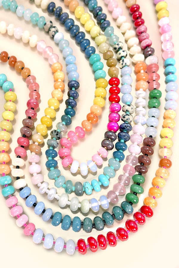 NATURAL AGATE GLASS Necklace