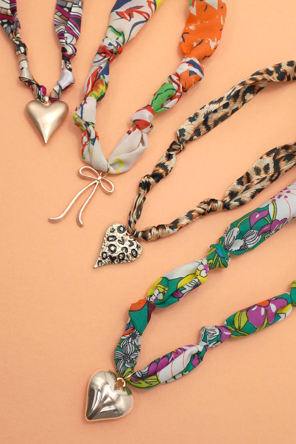 HANDMADE SCARF CHARM NECKLACE