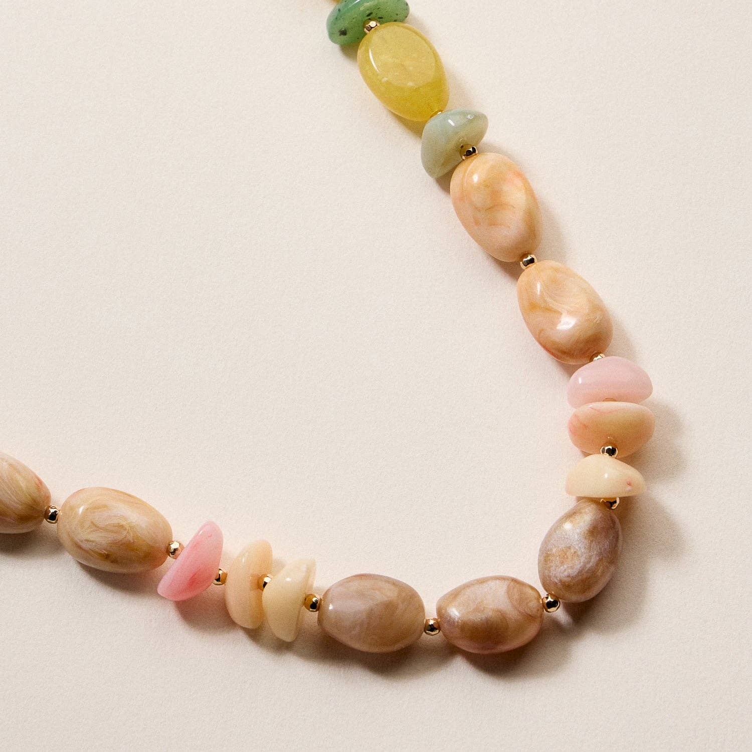 Organic Resin Bead Necklaces