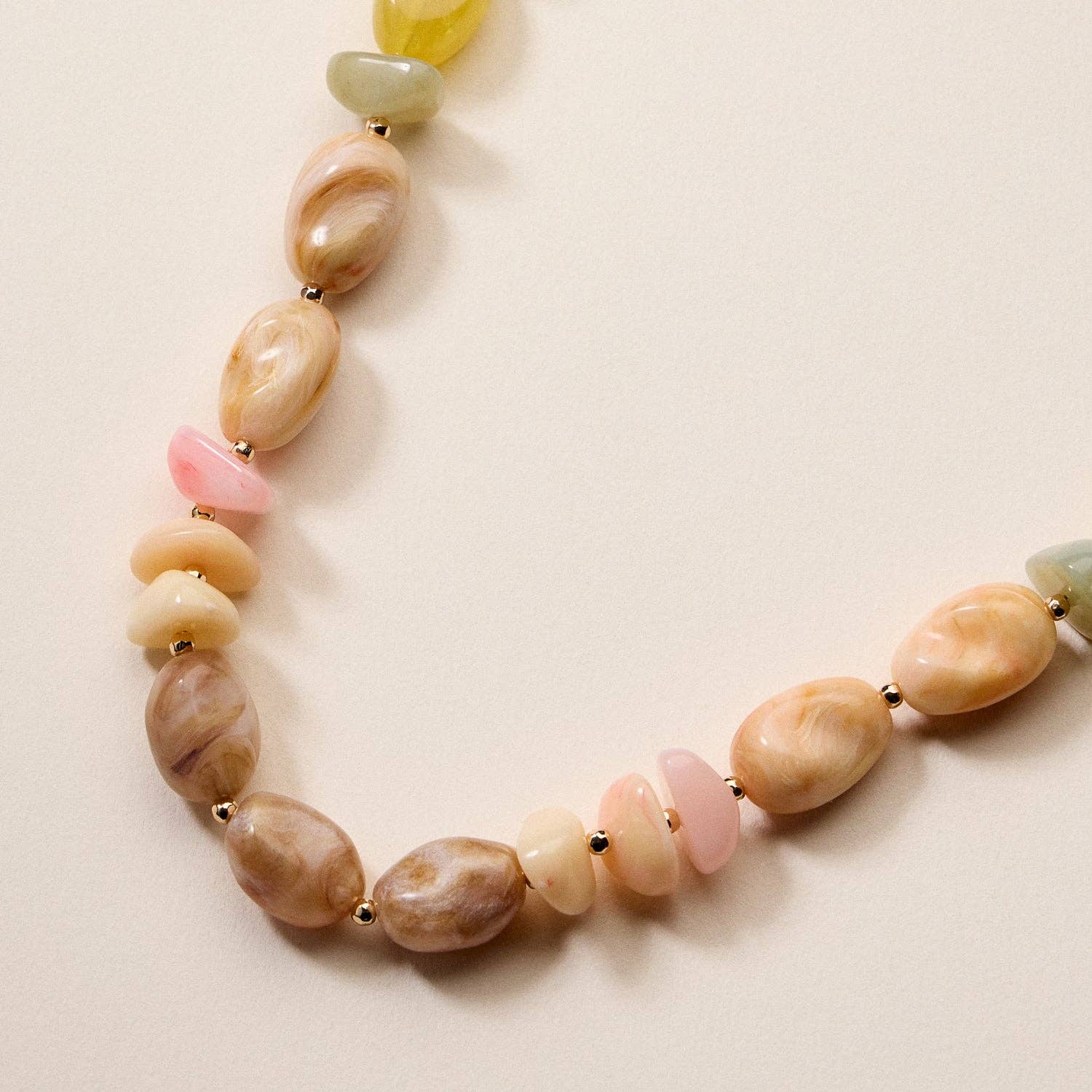Organic Resin Bead Necklaces