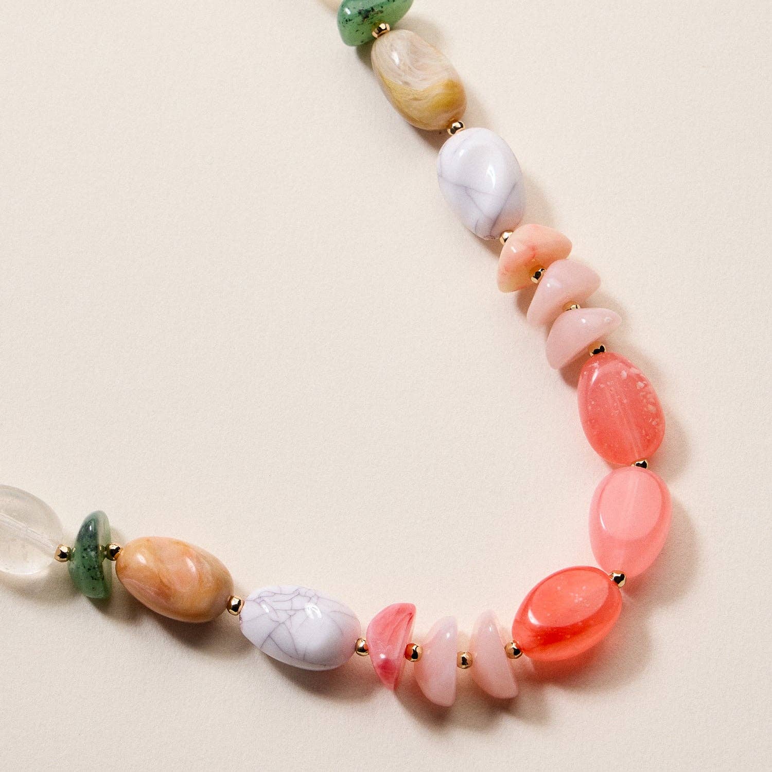 Organic Resin Bead Necklaces