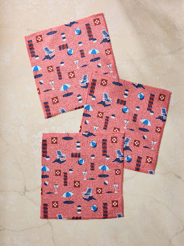 Geo Beach Day Dishcloth Set